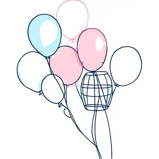 home and balloons animation's film tattoo design idea