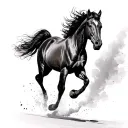Running Horses tattoo design idea