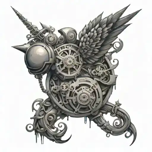 Automata tattoo design idea