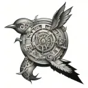 Automata tattoo design idea