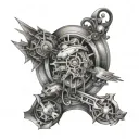 Automata tattoo design idea