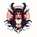 god and devil tattoo design idea