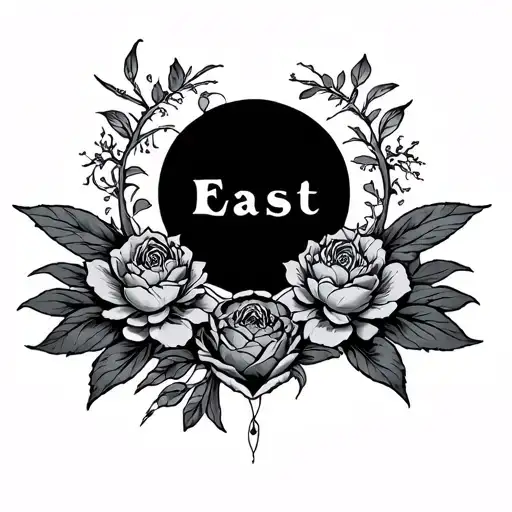 East. 1995 tattoo design idea