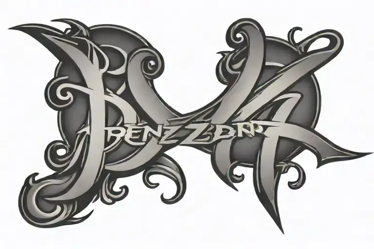 Ben Z Band logo tattoo design idea