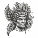 Caesar Crown tattoo design idea