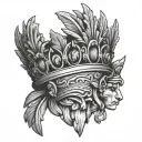 Caesar Crown tattoo design idea