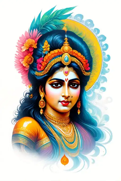 karna surya kavach tattoo design idea