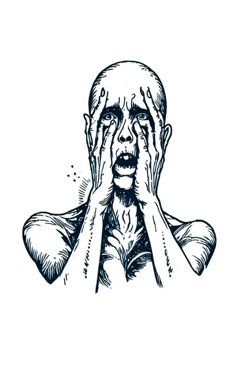 Anxiety tattoo design idea