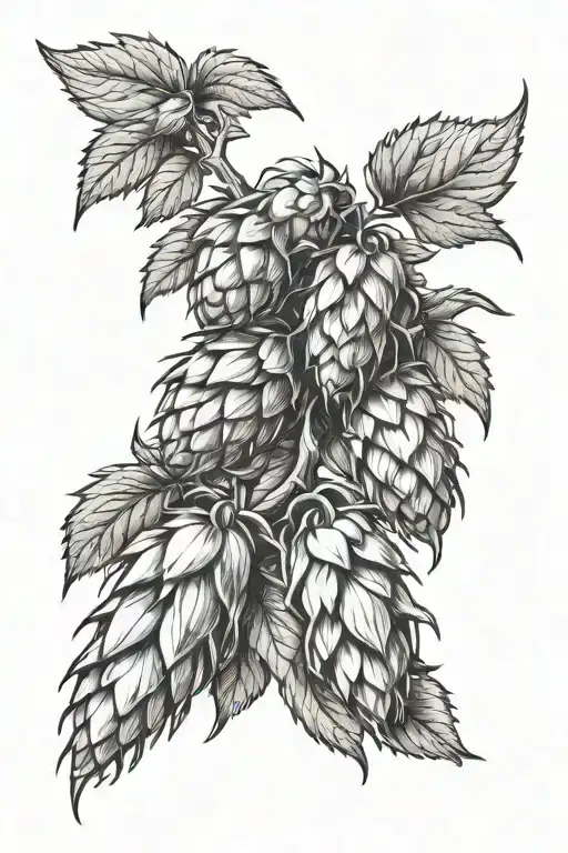 hops, torn skin, travel tattoo design idea