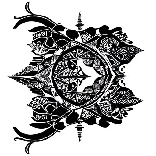 avant bras paysage Thaïlandais  tattoo design idea