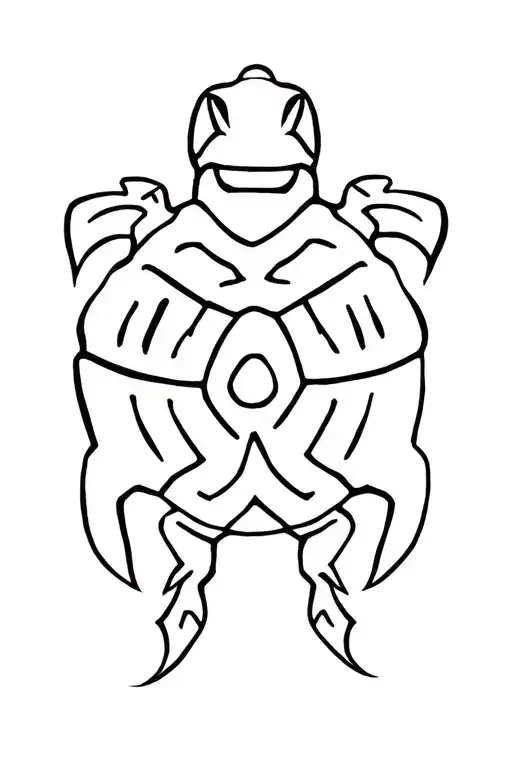 hawaiian turtle heiroglyph tattoo design idea