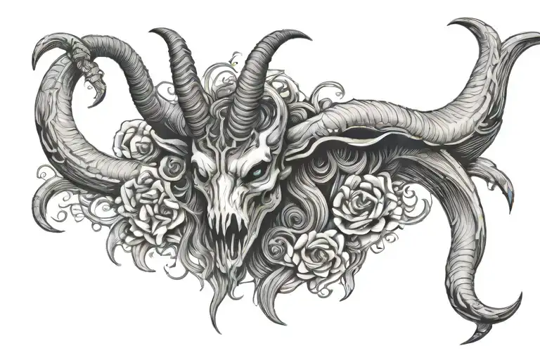 Gore Baphomet tattoo design idea
