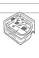 square jacuzzi with a chocolate waffle inside it  tattoo design idea