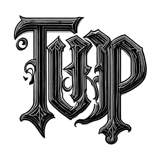 Two Word Ambigram Generator tattoo design idea