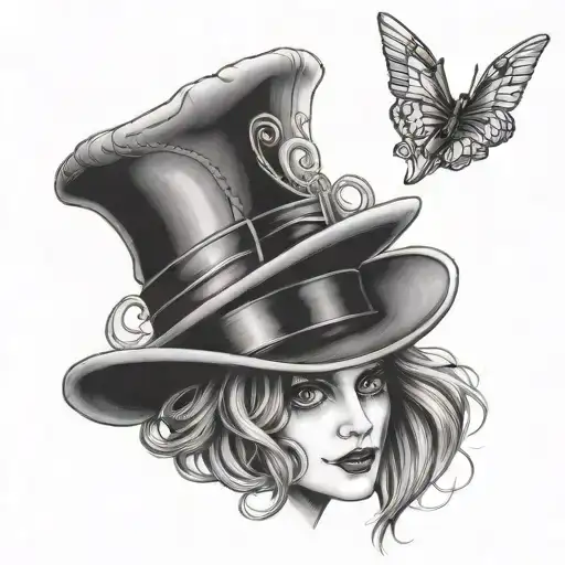 Mad as a Hatter tattoo design idea