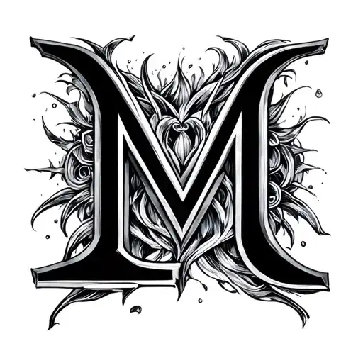 letters L E M M, cool figure not just the letters, it might be something built with the letters tattoo design idea