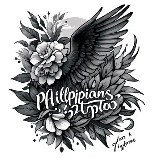 Philippians 4 13 tattoo design idea