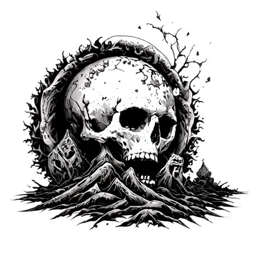 Forsake the Ground and let IT bury me tattoo design idea