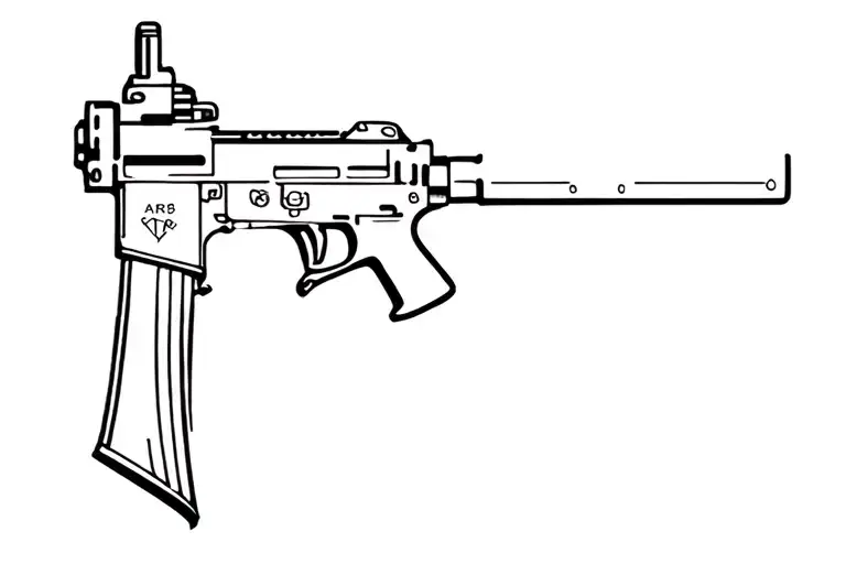 AR15 tattoo design idea