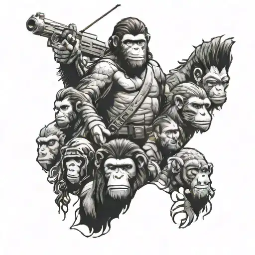 Planet Of The Apes tattoo design idea