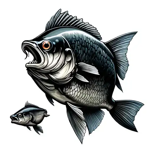 Gone Fishing tattoo design idea