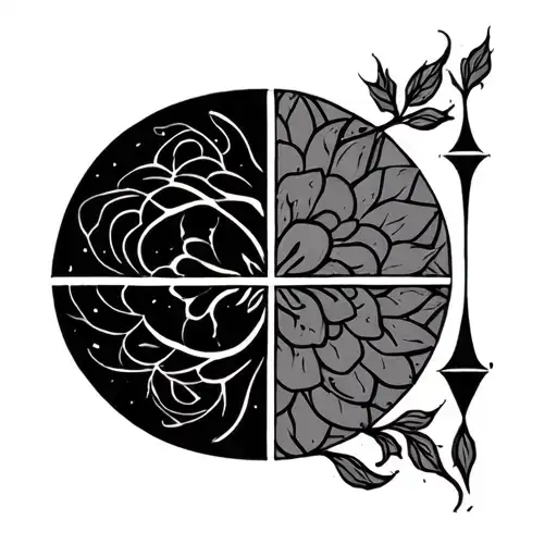 Tattoo for a balance sign called Sarah tattoo design idea