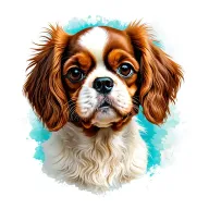 Cavalier King Charles Spaniel tattoo design idea