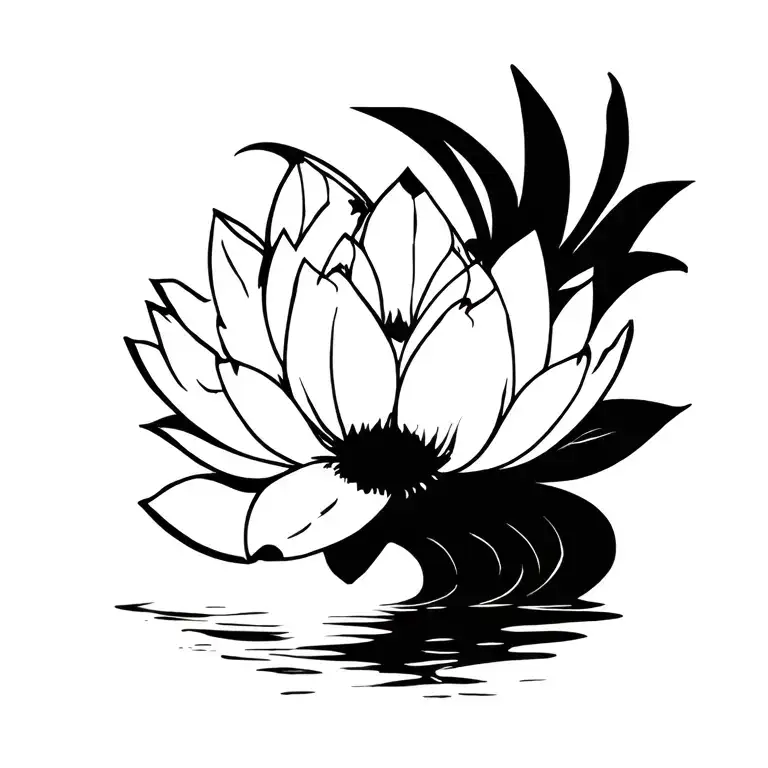 Lotus tattoo design idea