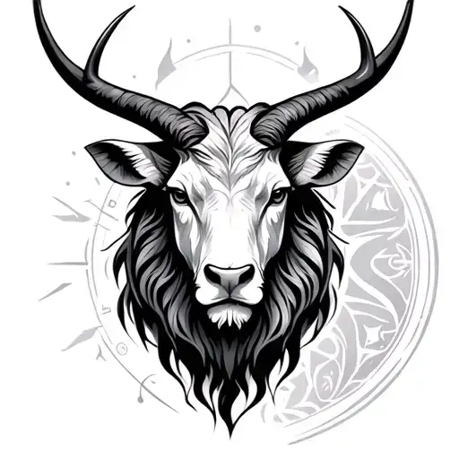 Zodiac sign Taurus, cancer, leo and Sagittarius  tattoo design idea