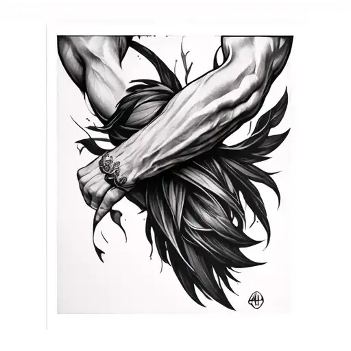 Tricep tattoo design idea