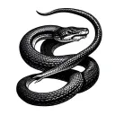 Snake Collar Bone tattoo design idea