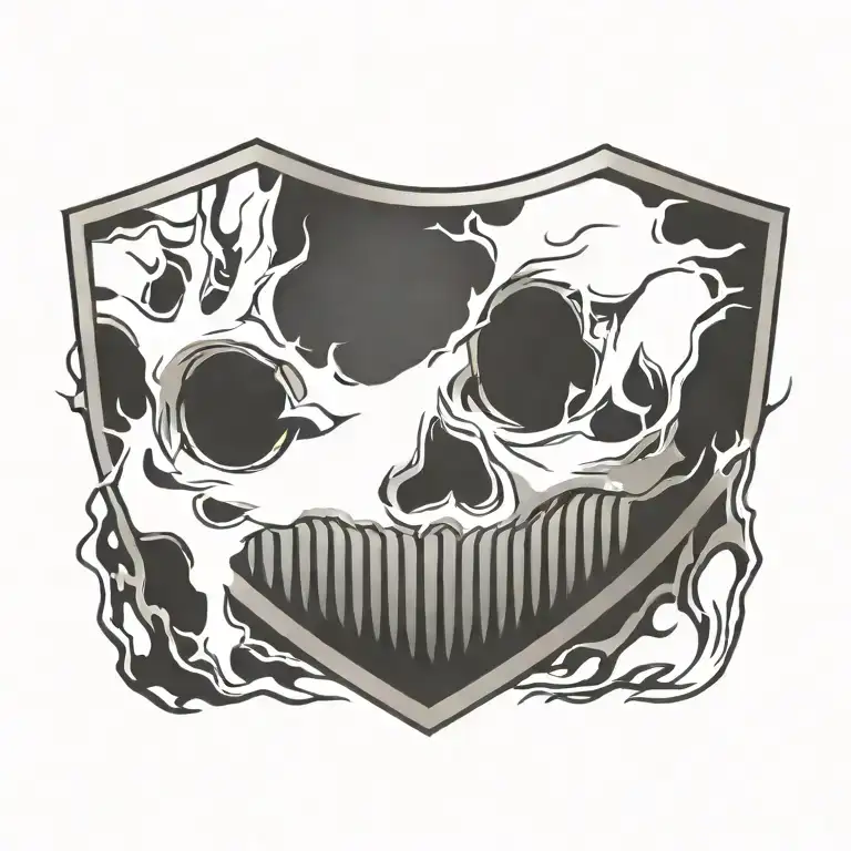 harley davidson bar and shield tattoo design idea