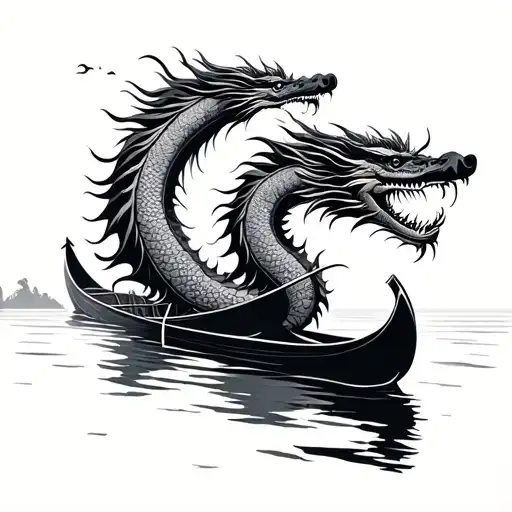 Dragon Boat tattoo design idea
