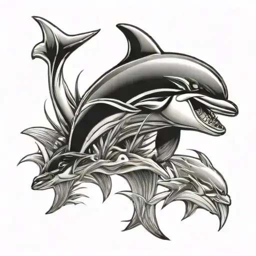 Miami Dolphins tattoo design idea