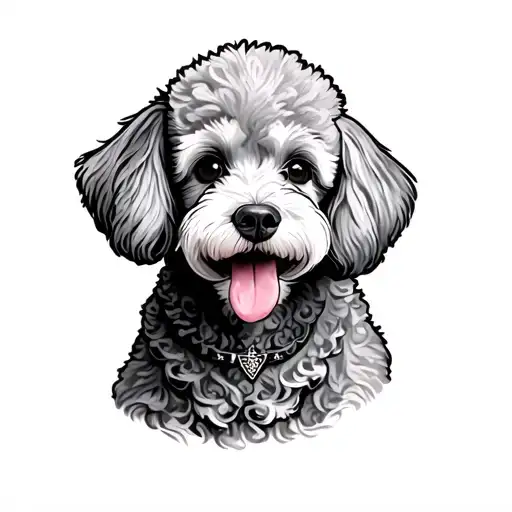 poodle mix dog name Rolex tattoo design idea