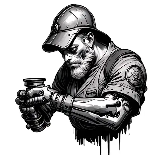 Machinist tattoo design idea