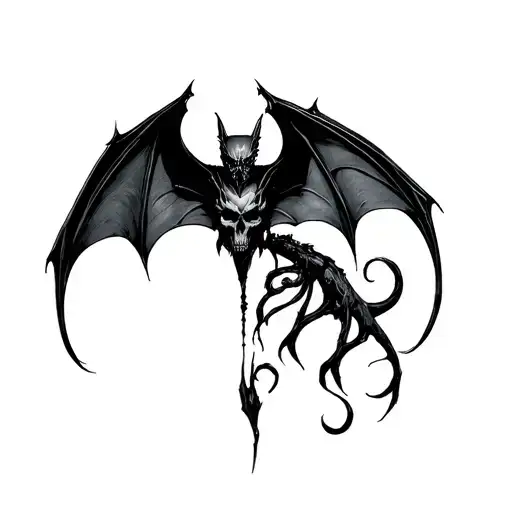 avenged sevenfold death bat tattoo design idea