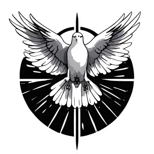 Dove Holy Spirit tattoo design idea