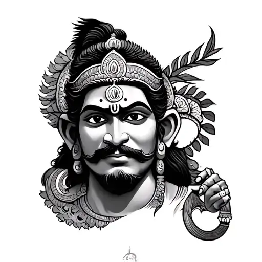 hindu God Hanuman tattoo tattoo design idea