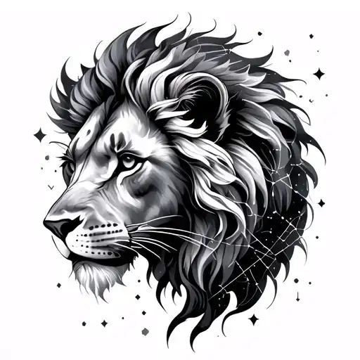 constellation Leo cancer and sagitario tattoo design idea