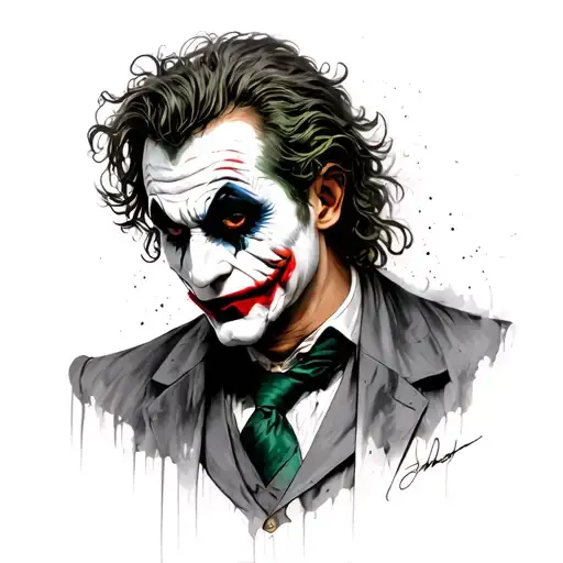 joker Arthur fleck  tattoo design idea