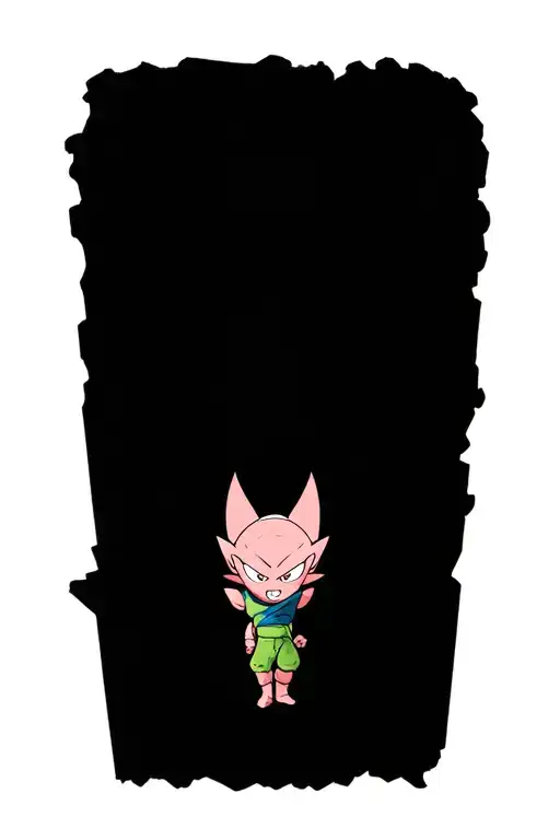 kid buu dragon ball tattoo design idea