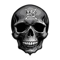 army death before dishonor army skull tattoo design idea