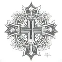 jerusalem cross tattoo tattoo design idea