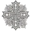 jerusalem cross tattoo tattoo design idea