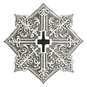 jerusalem cross tattoo tattoo design idea