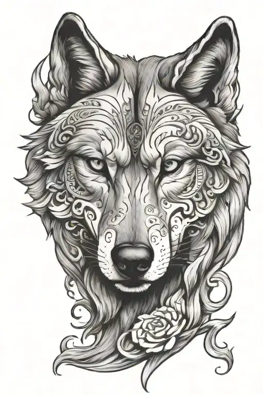 wolf type 1 diabetes tattoo design idea