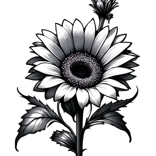 Sunflower lavender Gerbera Calla tattoo design idea