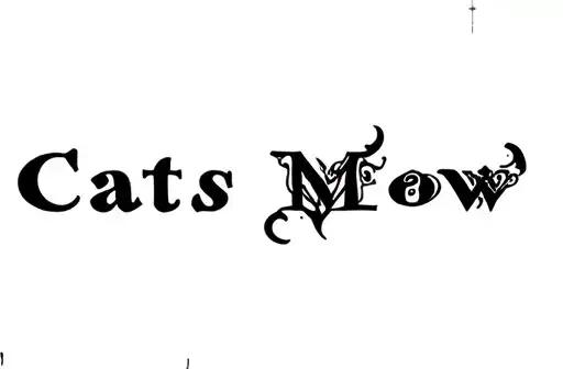"Cats Meow" tattoo design idea