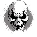 reaper in jason mask tattoo design idea
